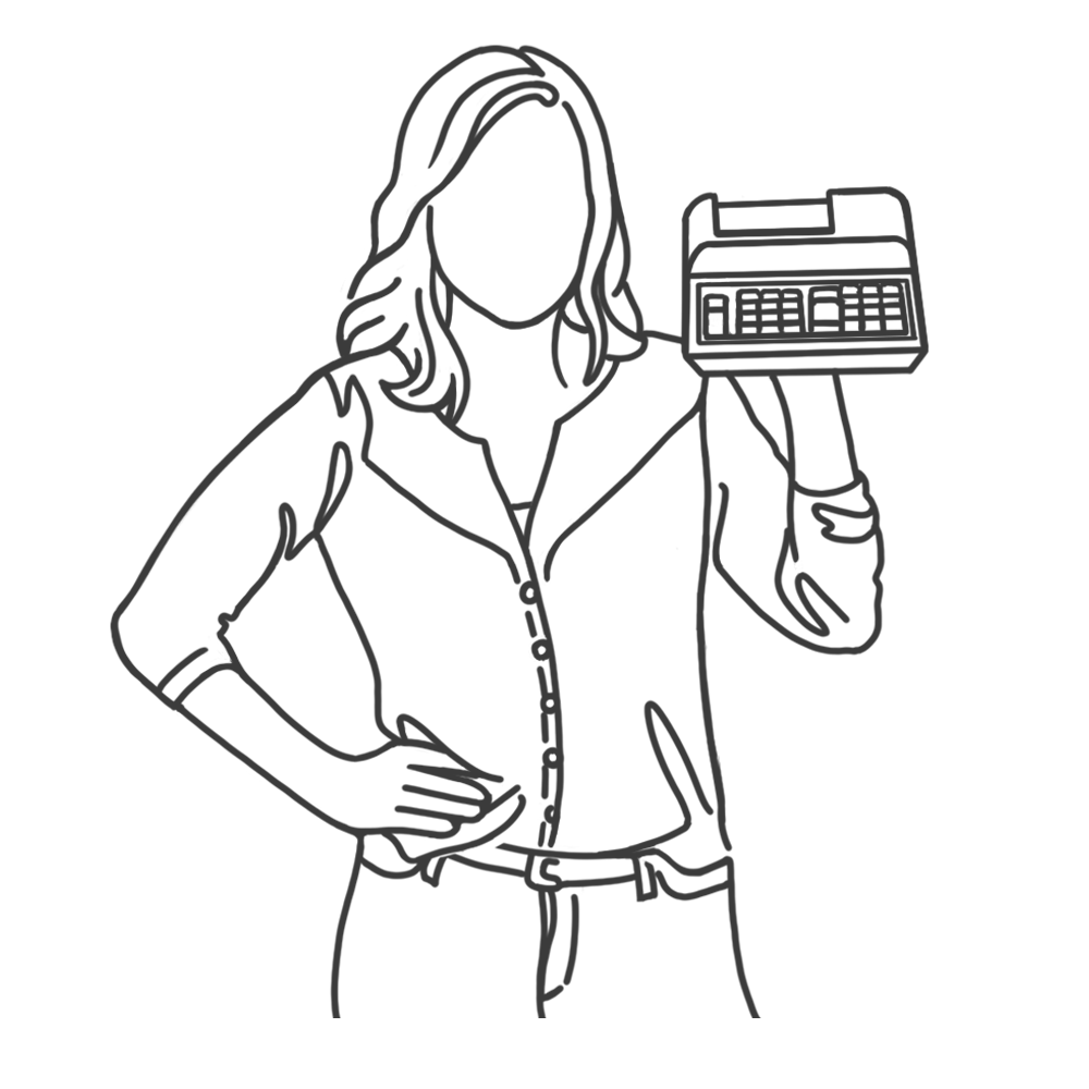 illustration Tiffany et calculatrice